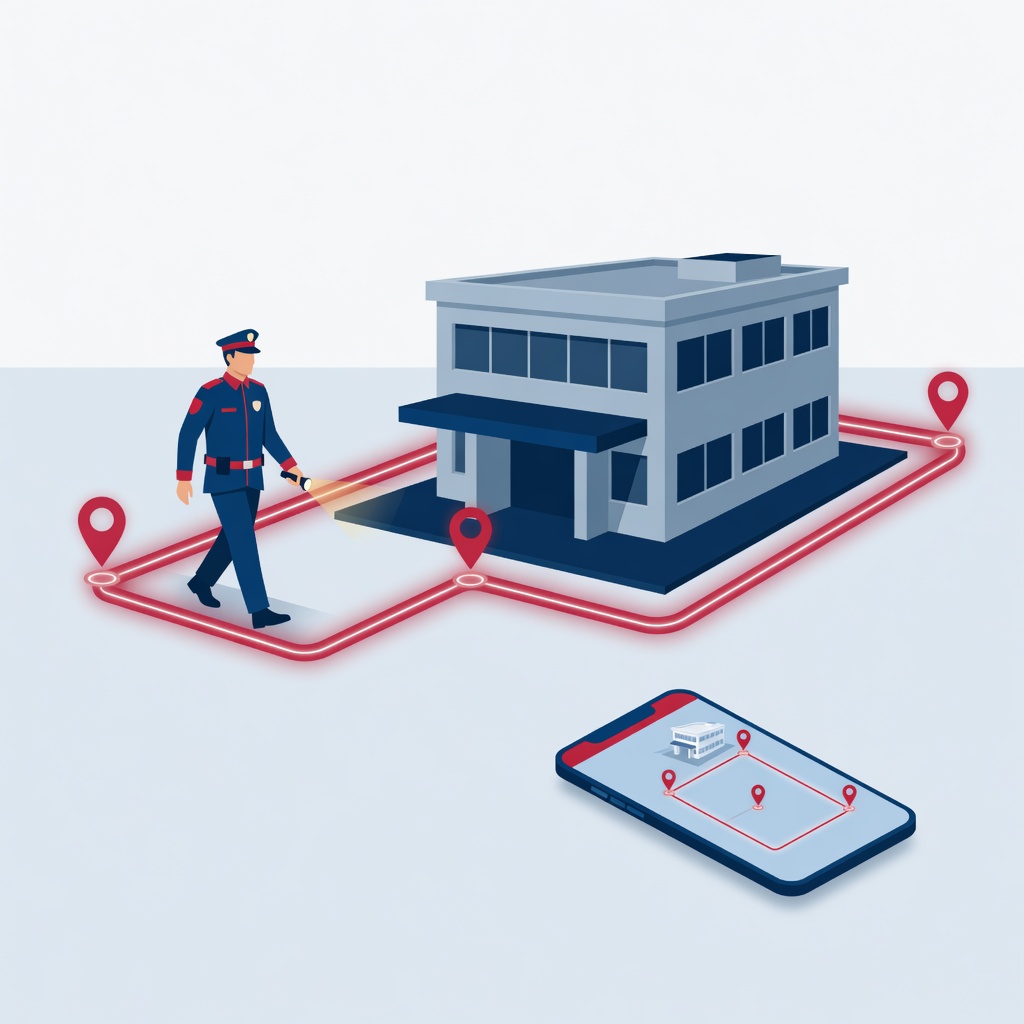 Patrol: site route with waypoints